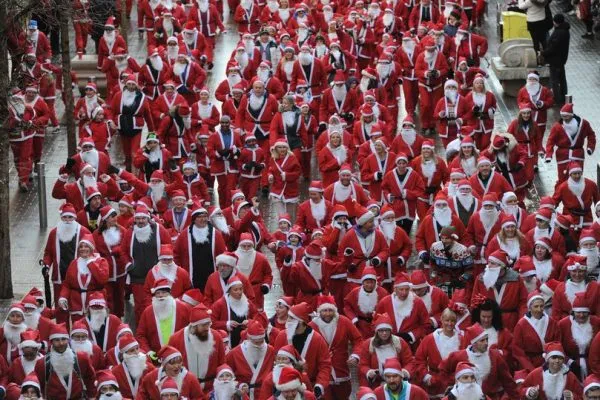 Group of santa